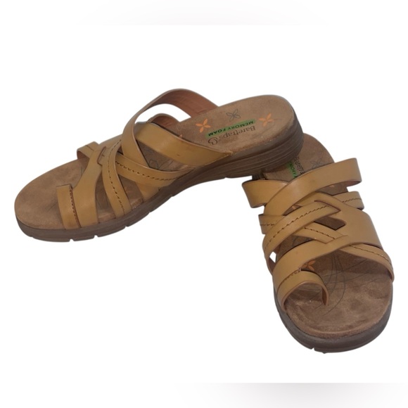 Baretraps Cassy Camel Strappy Slides. Vegan leather, size 8M GUC - Picture 5 of 9